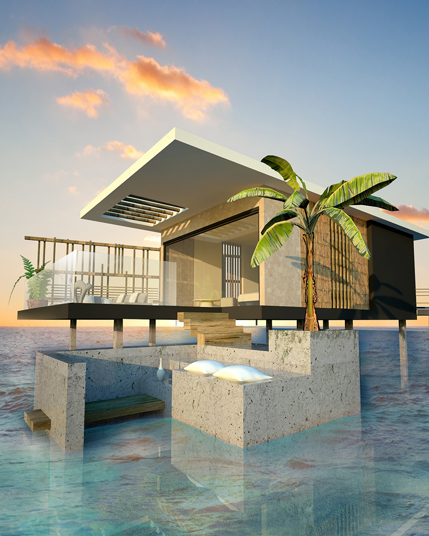 Infografía / Eco-diseño / Resort / Multiaventura / Gambia
