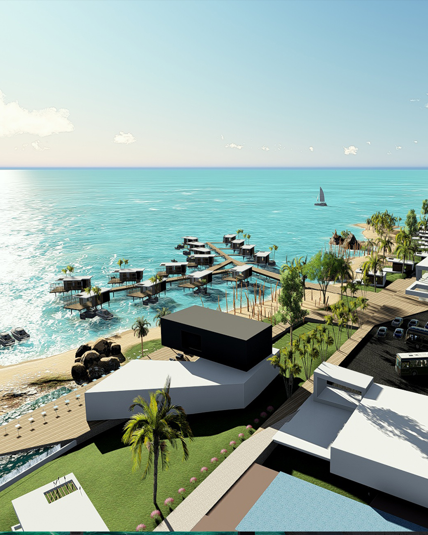 Infografía / Eco-diseño / Resort / Multiaventura / Gambia